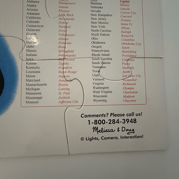 Melissa and Doug Extra Large Floor Puzzle - USA - 2 x 3 ft - 48 pieces - Picture 5 of 7